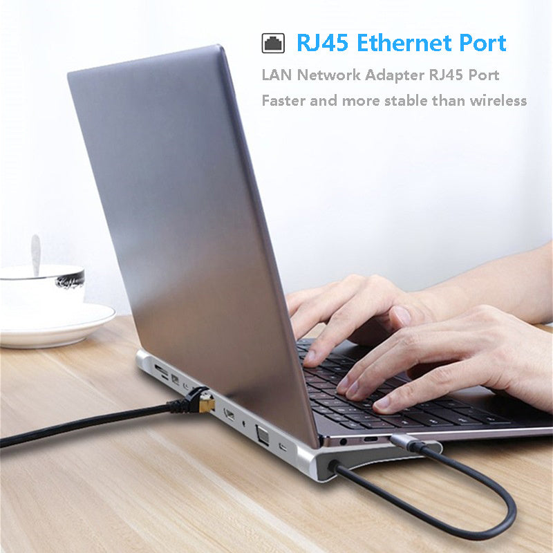 11 in 1 Hub laptop expansion dock