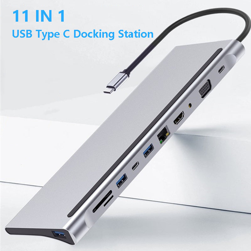 11 in 1 Hub laptop expansion dock