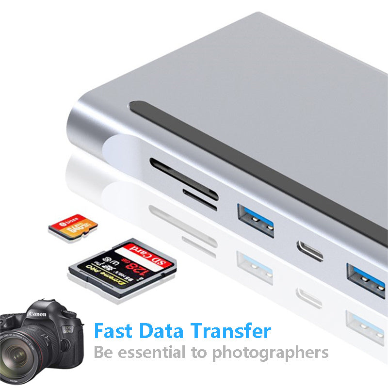 11 in 1 Hub laptop expansion dock