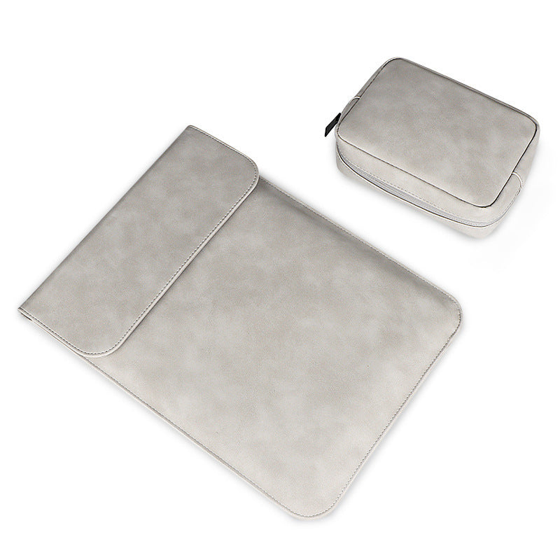 LLANO Premium Leather Laptop Sleeve for MacBook Air/Pro (11–16 inch) – Waterproof, Soft Protective Case