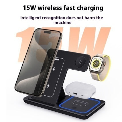 15W 3-in-1 Foldable Wireless Charging Stand
