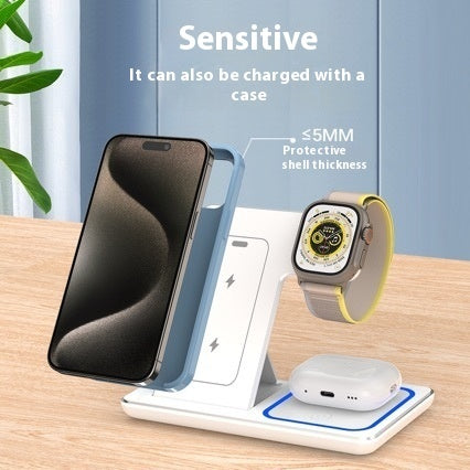 15W 3-in-1 Foldable Wireless Charging Stand